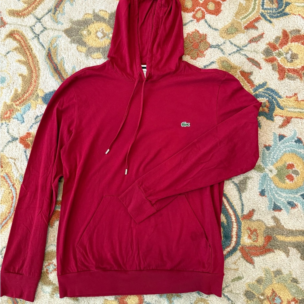 Lacoste Men's Crimson Hoodie